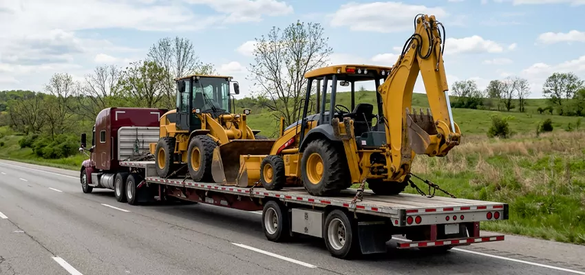 Loader and Backhoe Tractors Transport Florida